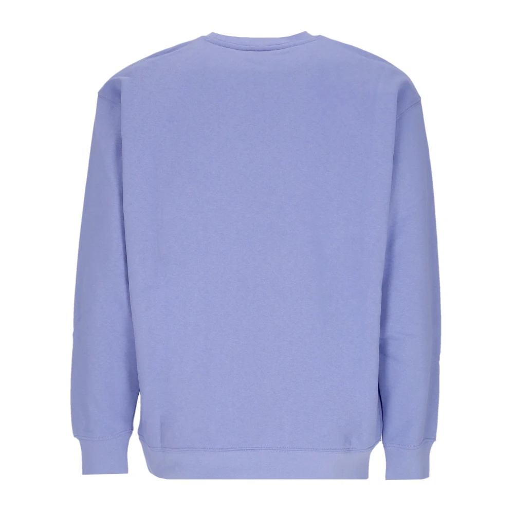 Obey Premium Fleece Crew Neck Sweatshirt Blue Heren