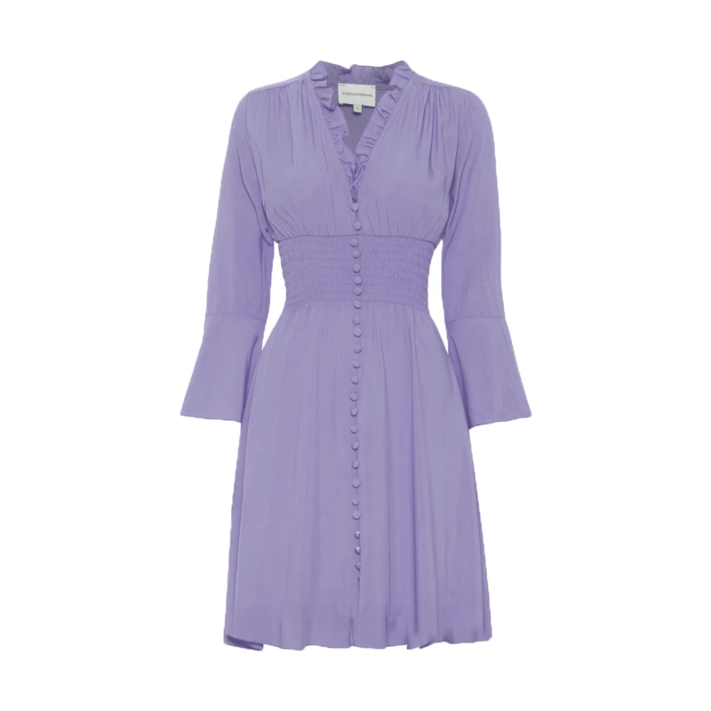 Americandreams Vrouw Purper Kleedjes Dames, Paars, L, Sally Short Dress