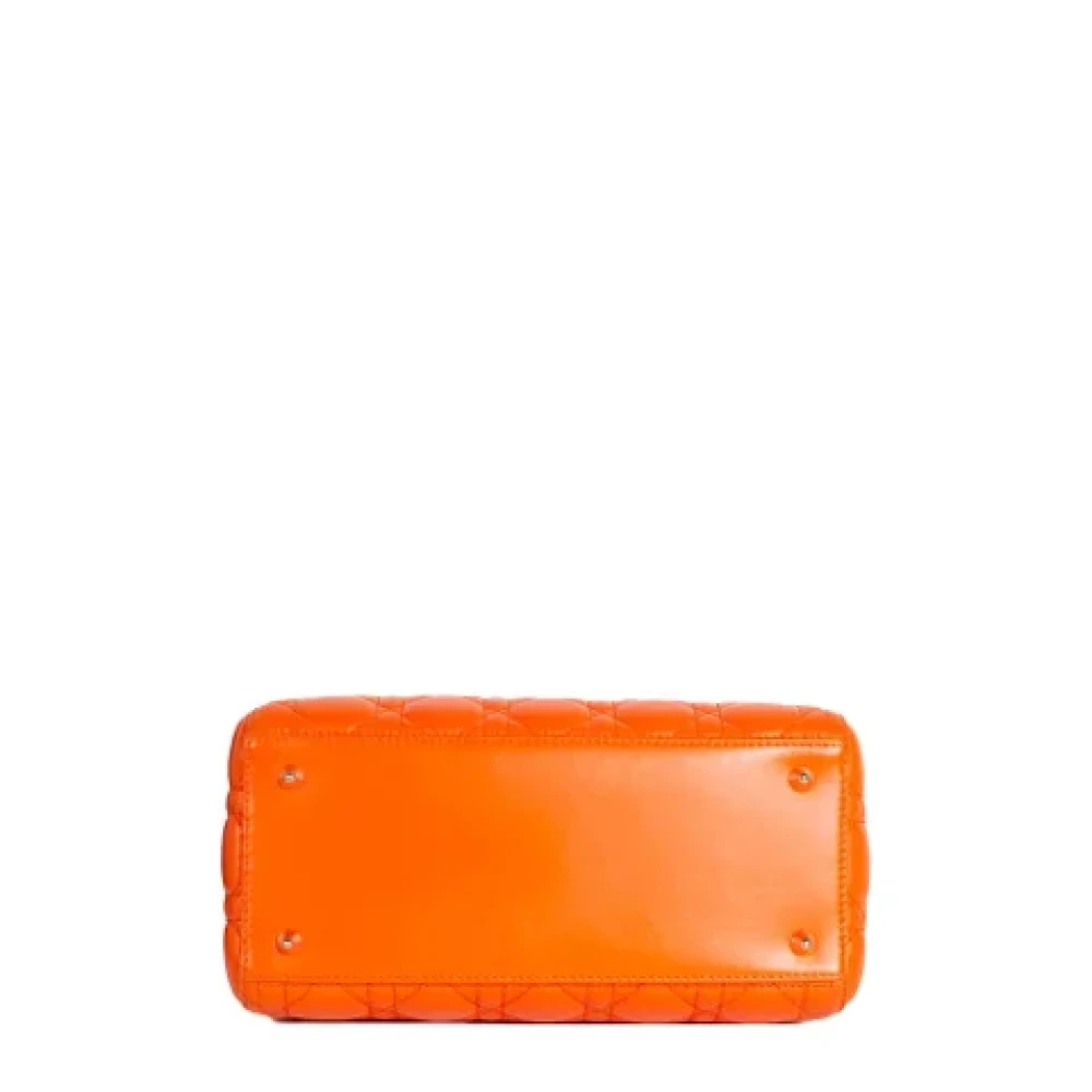 Dior Vintage Pre-owned Leather dior-bags Orange Dames