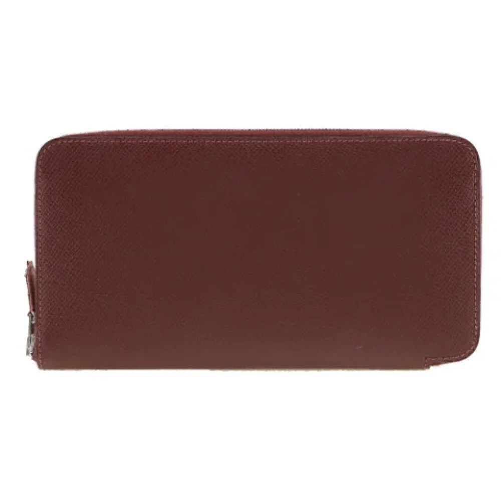 Hermès Vintage Pre-owned Leather wallets Red Dames