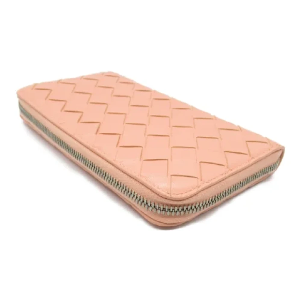 Bottega Veneta Vintage Pre-owned Leather wallets Pink Dames