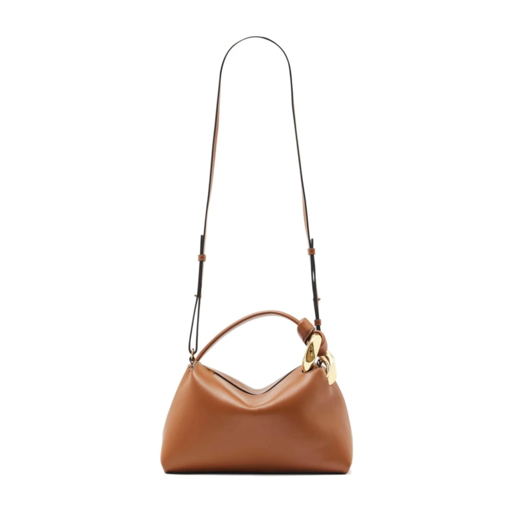 JW Anderson Bruine Schoudertas met Kettingdetail Brown Dames