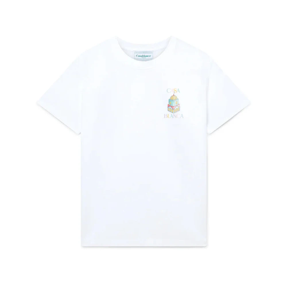 Casablanca Artistiek T-shirt met korte mouwen White Heren