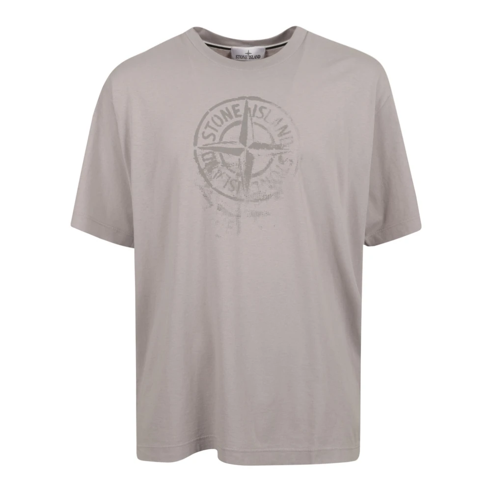 Stone Island T-Shirts Gray Heren