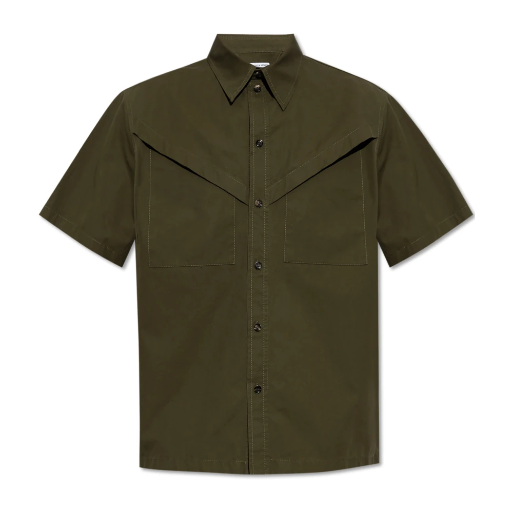 Bottega Veneta Kortemouwenshirt Green Heren