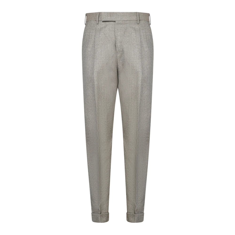 PT Torino Beige Elegante Broek voor Mannen Beige Heren