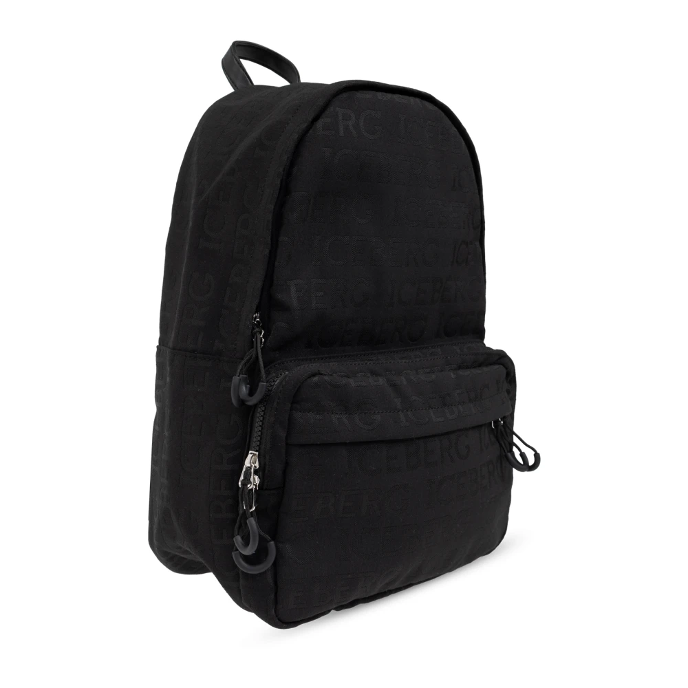 Iceberg Rugzak met logo Black Heren