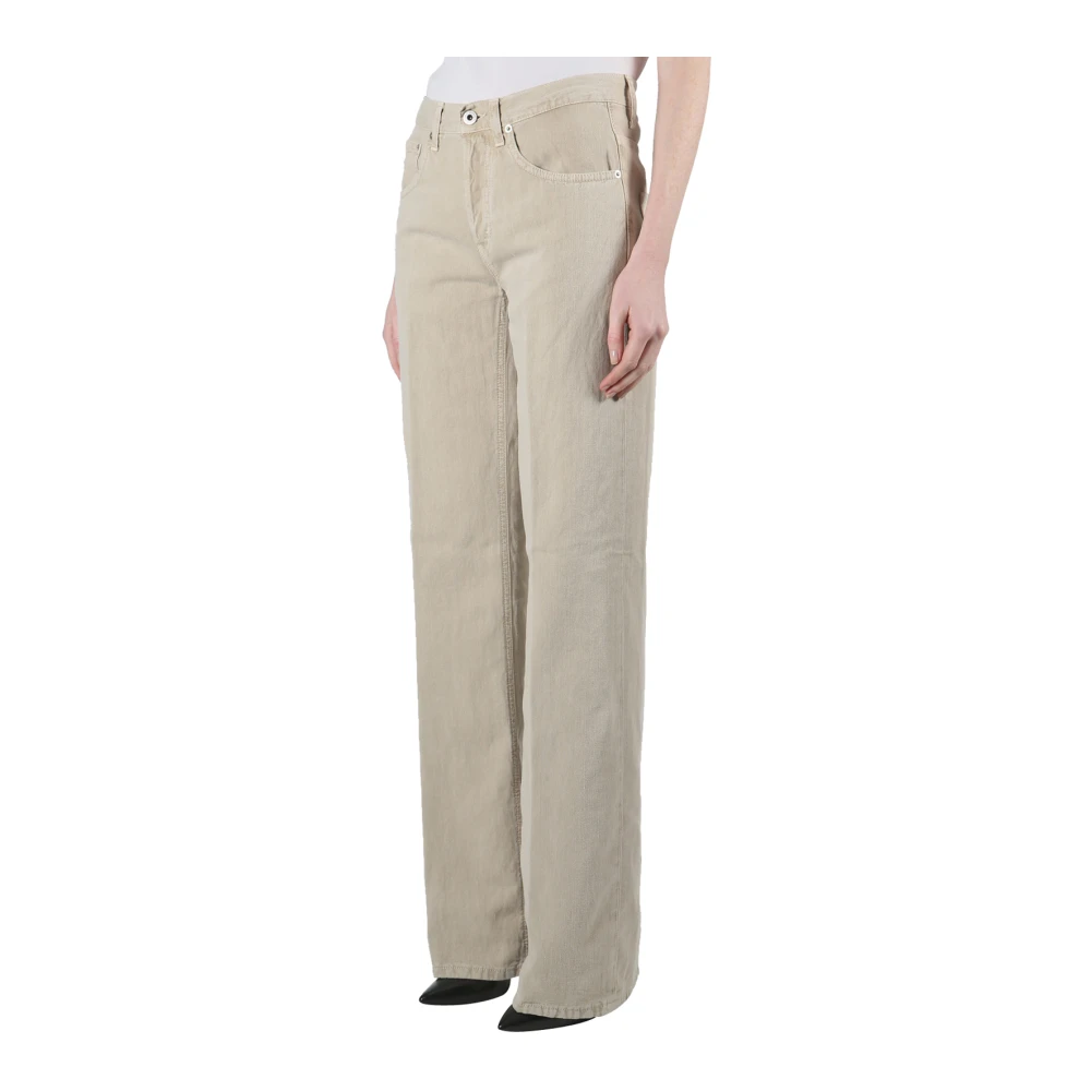 Dondup Denim Jacklin Broek Beige Dames