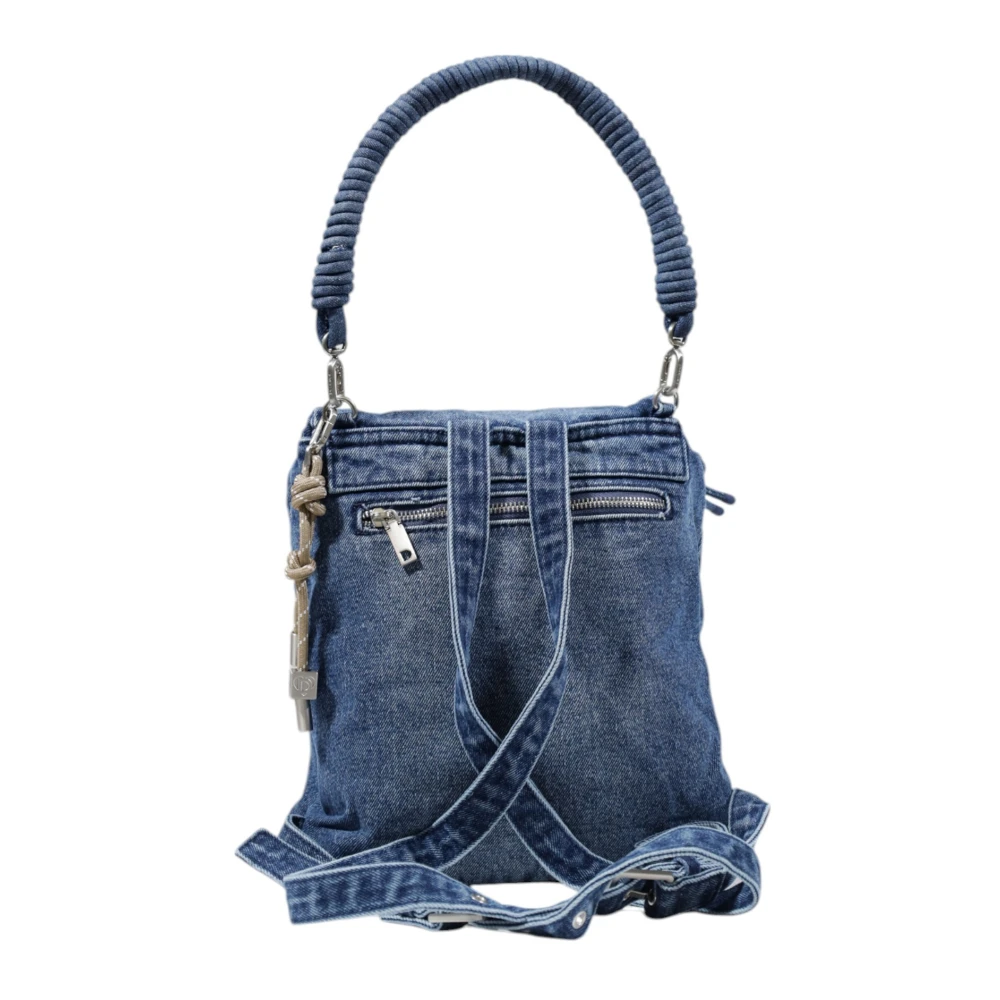 Desigual Blauwe Convertible Rugzak met Ritssluiting Blue Dames