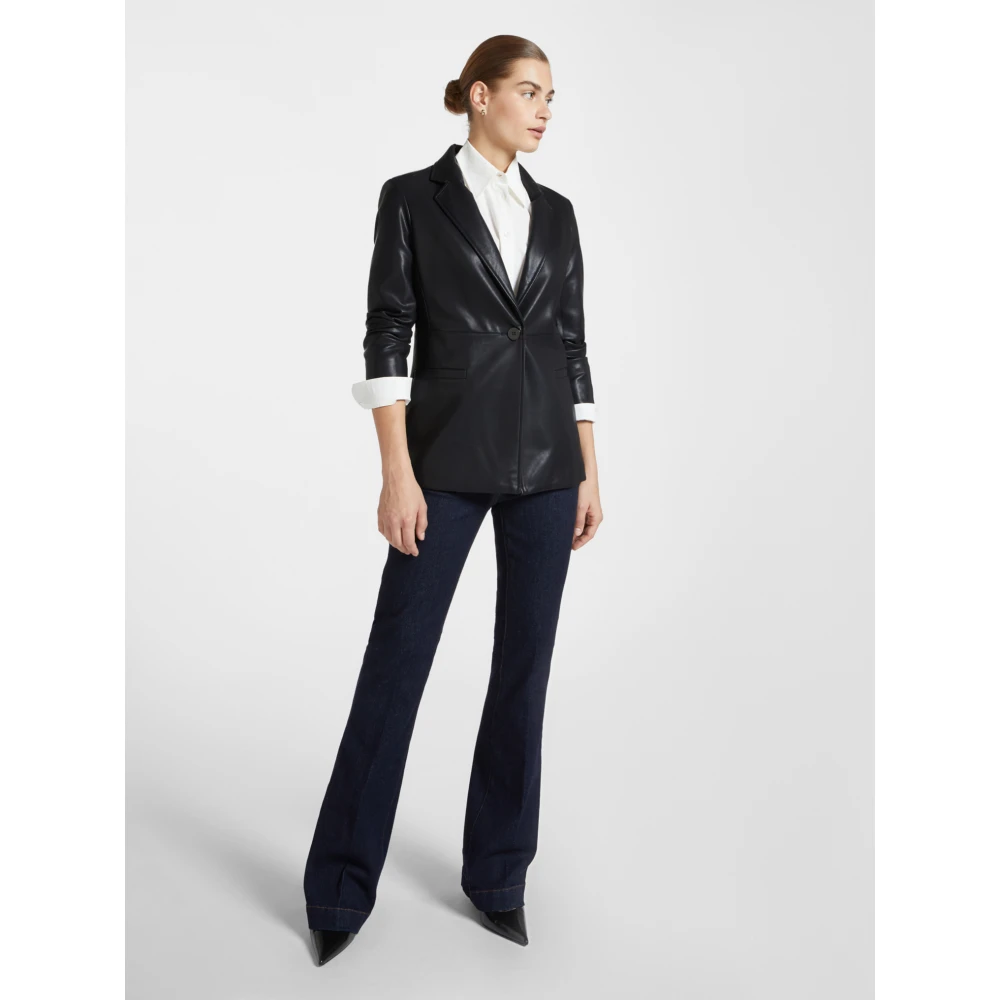 Elena Mirò Blazer met één knoop Black Dames