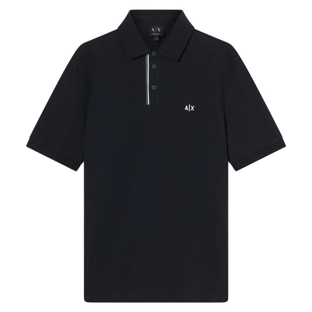 Armani Exchange Homme Noir Tops, Taille: M Polo Piqué