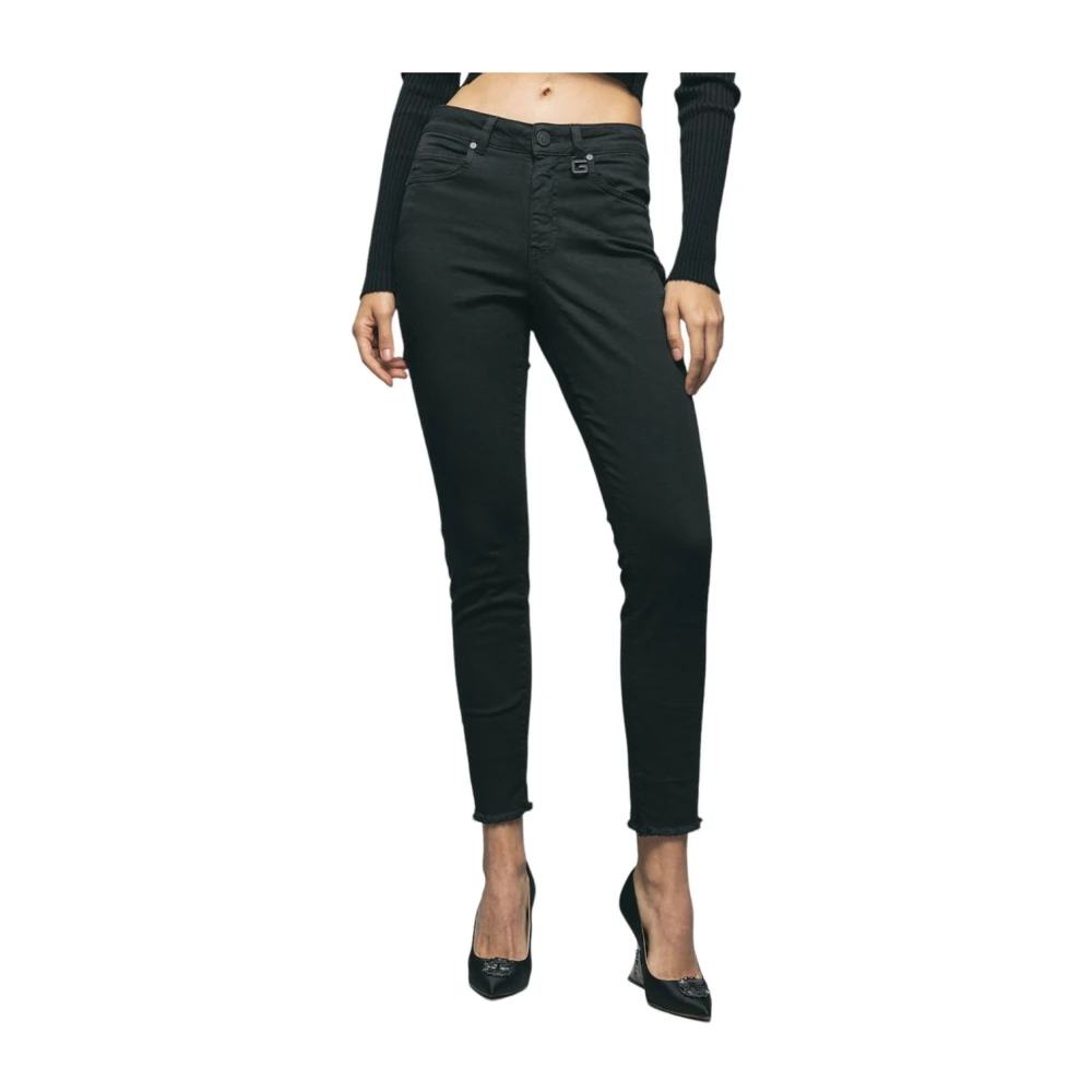 Gaëlle Paris Slim-fit Denim Jeans Black Dames