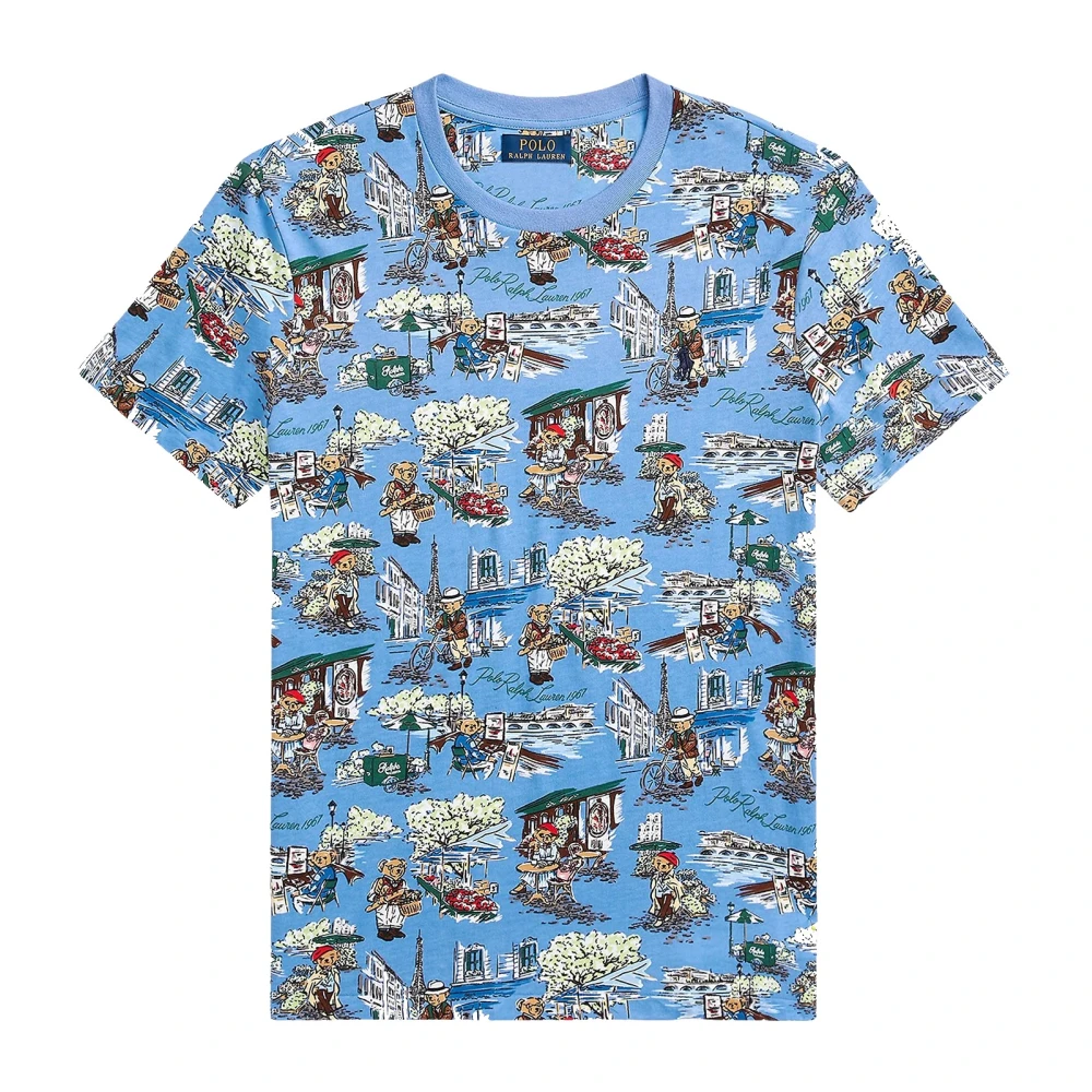 Ralph Lauren T-shirt met grafische berenprint Multicolor Heren