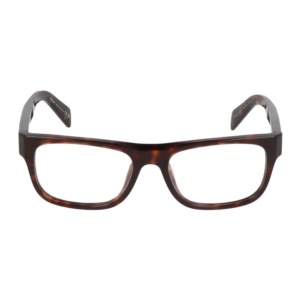 Prada Moderne Onregelmatige Bril Brown Unisex