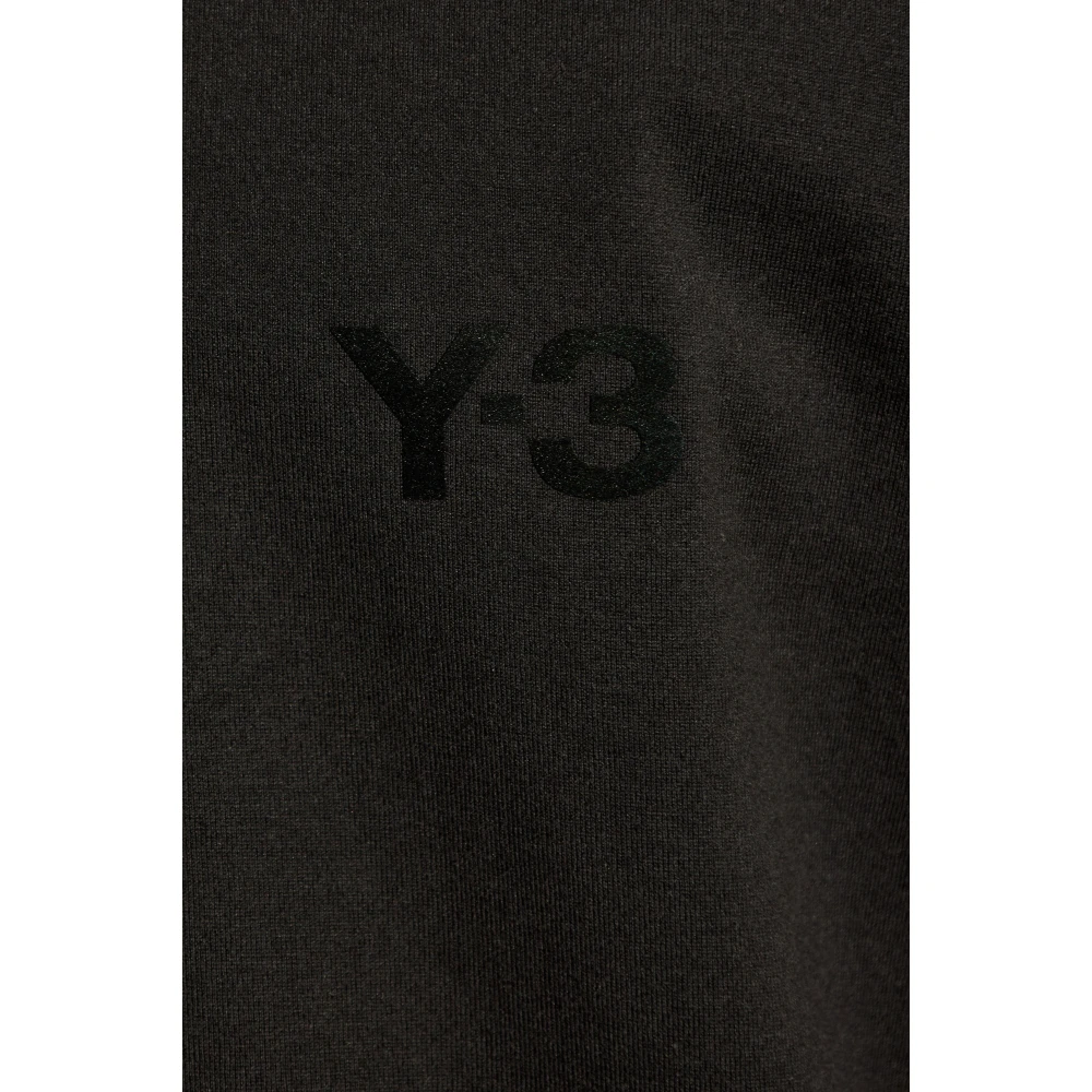 Y-3 T-shirt met bedrukt logo Black Heren