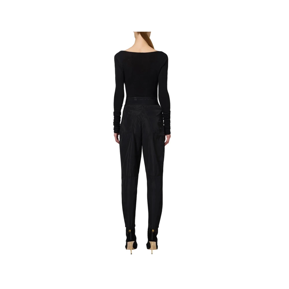 Elisabetta Franchi Zwarte Slim Fit Broek Black Dames