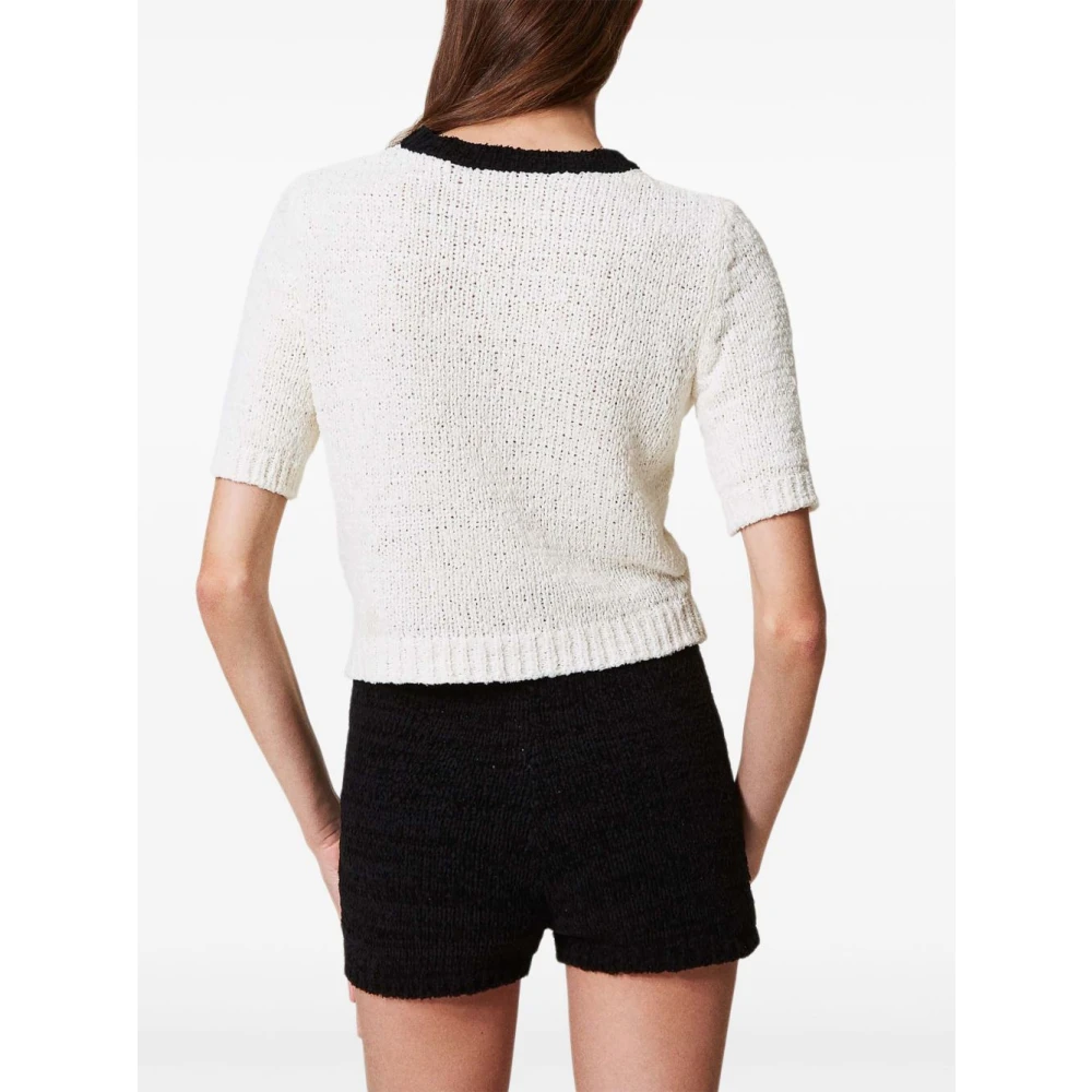 Twinset Zwarte Shorts Set Black Dames