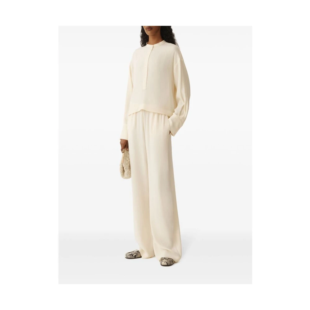 Fabiana Filippi Beige Elastische Taille Pull-On Broek Beige Dames