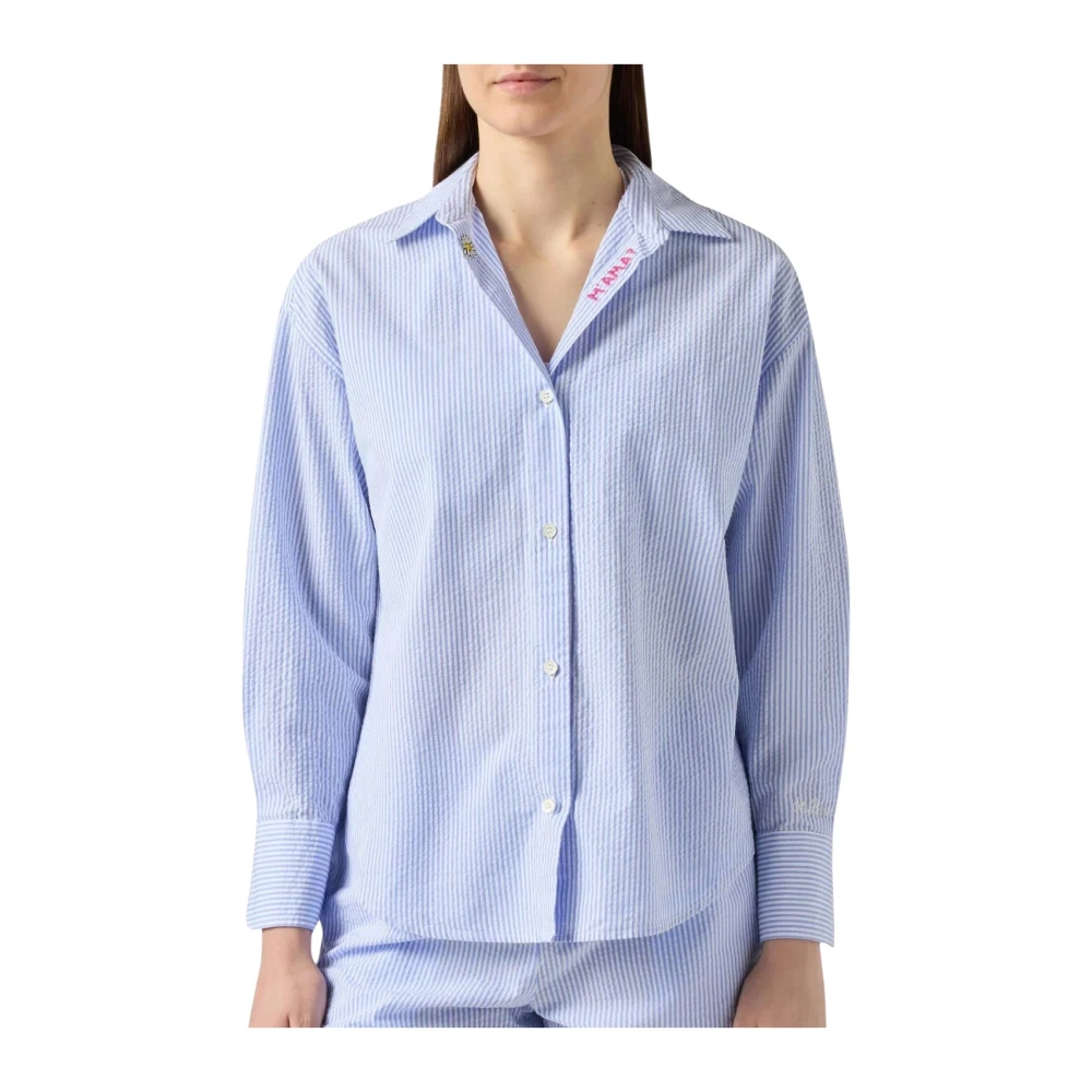 Saint Barth Blue Shirts, Female, S, Cristal Shirt