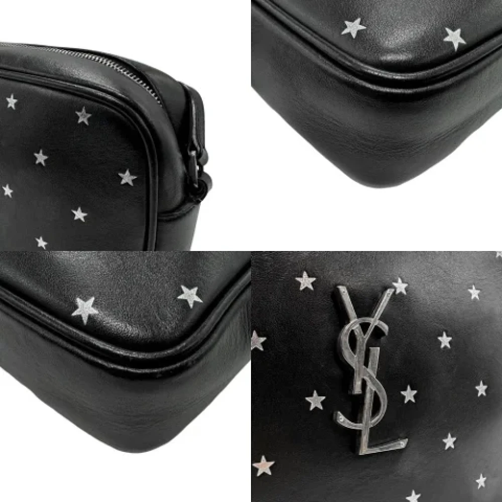 Saint Laurent Vintage Pre-owned Leather shoulder-bags Black Dames