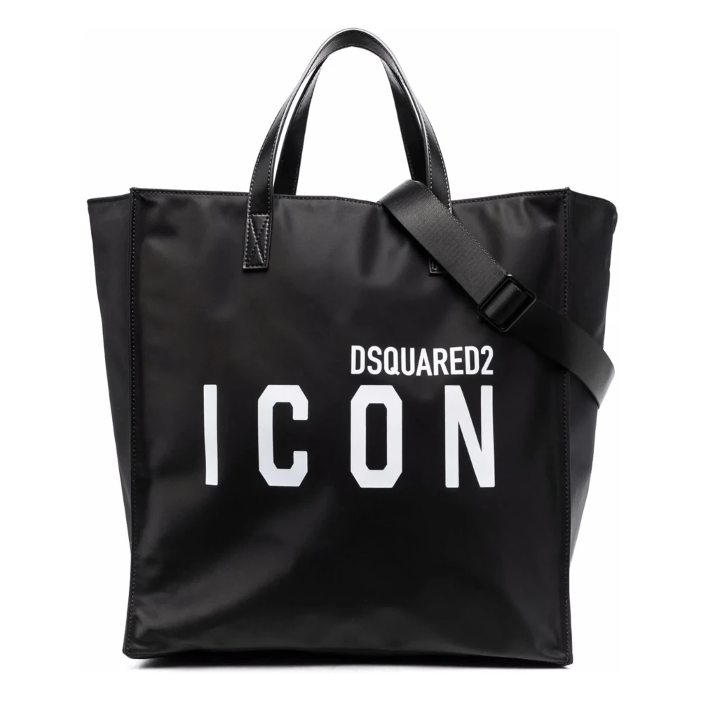 Dsquared2 Zwarte Nylon Winkel Tas Black Heren