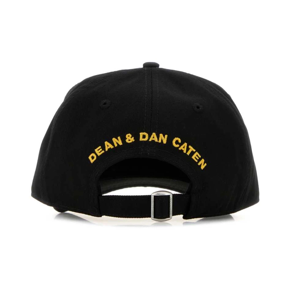 Dsquared2 Zwarte Katoenen Baseballpet Black Heren