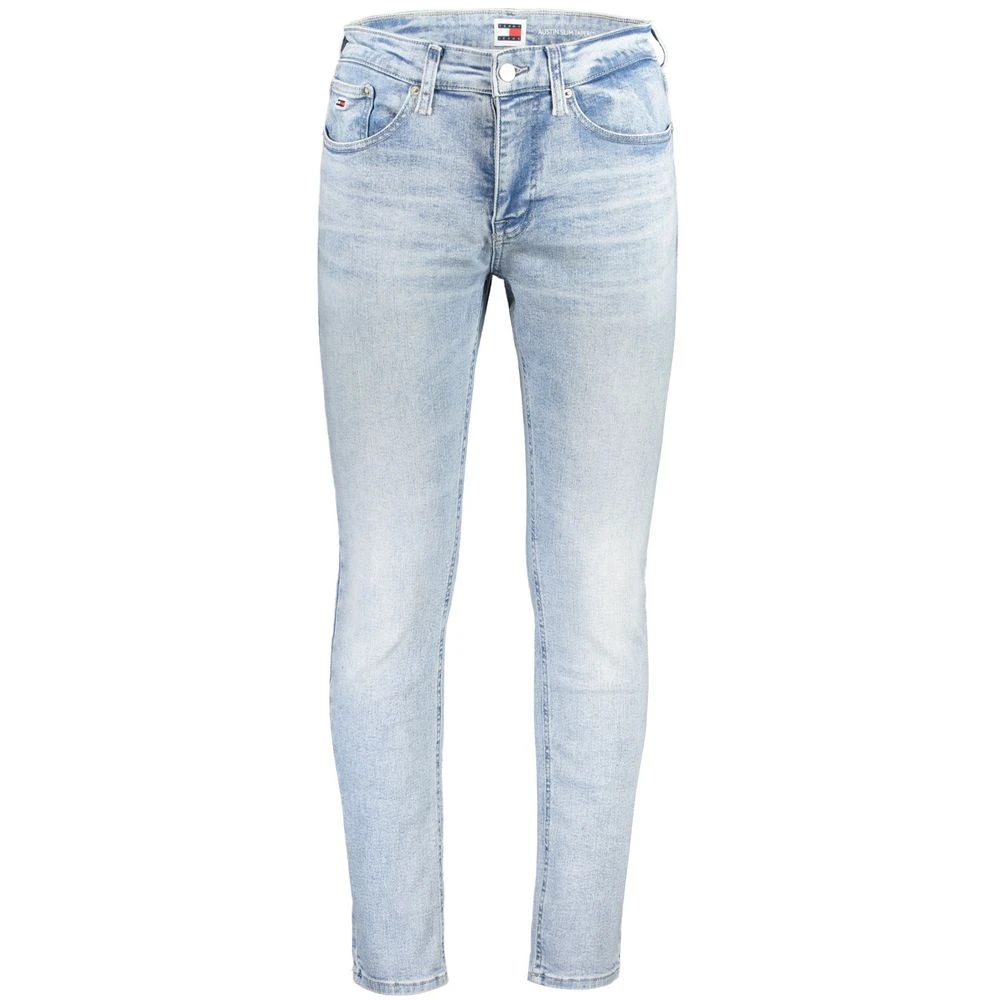 Tommy Hilfiger Men's Blue Austin Slim Tapered Jeans Washed Effect
