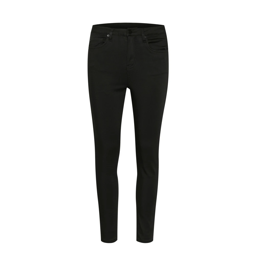 Kaffe Slim Fit High Waist Zwarte Jeans Black Dames