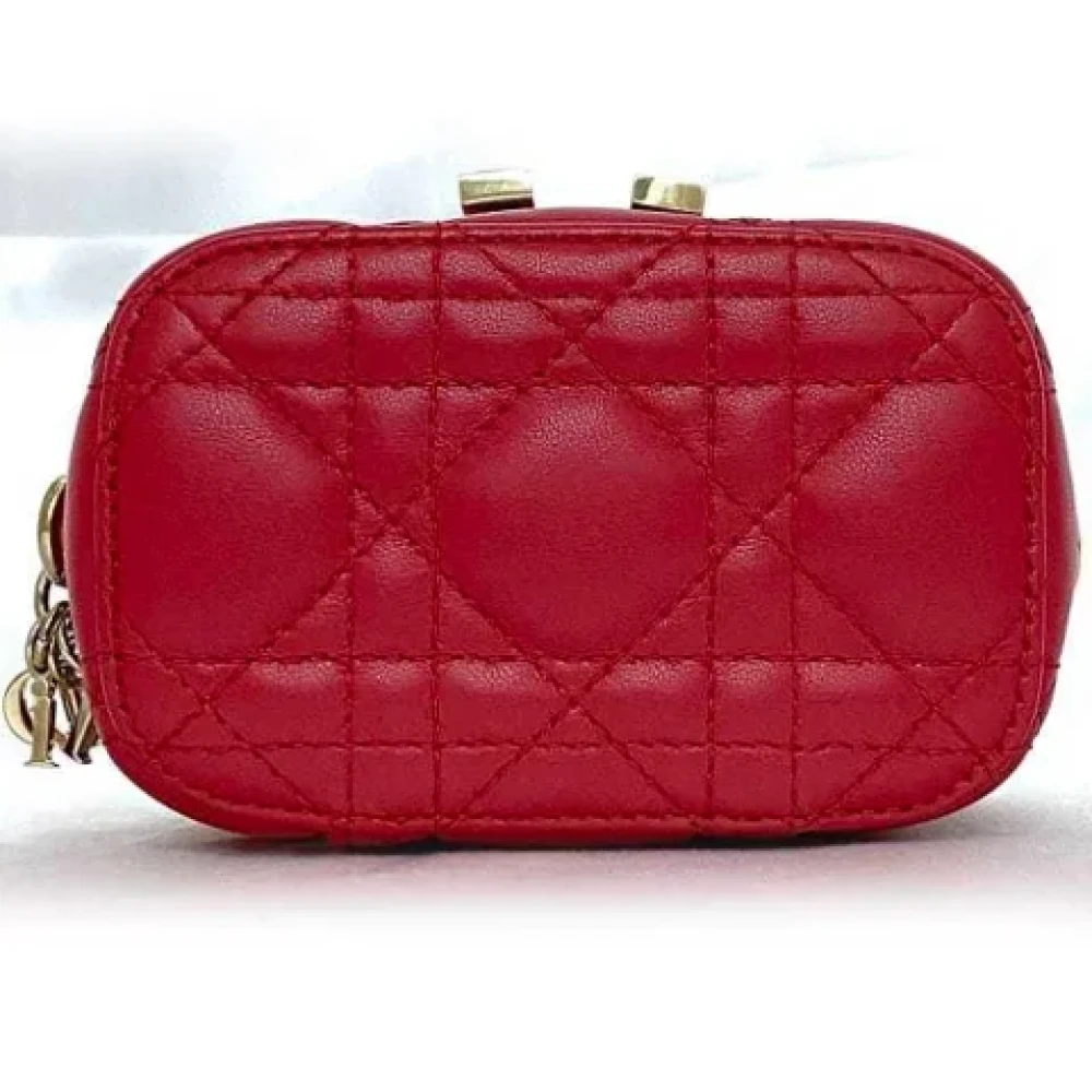 Dior Vintage Pre-owned Leather dior-bags Red Dames