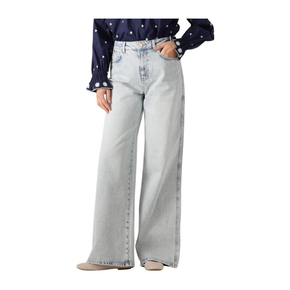 Fabienne Chapot Wijde Pijp Jeans voor Dames Blue Dames