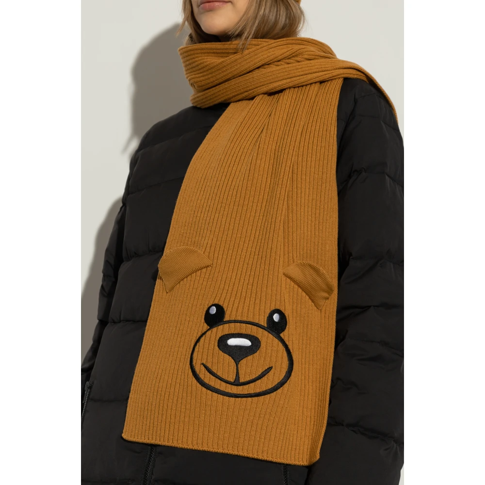 Moschino Wollen sjaal Brown Unisex