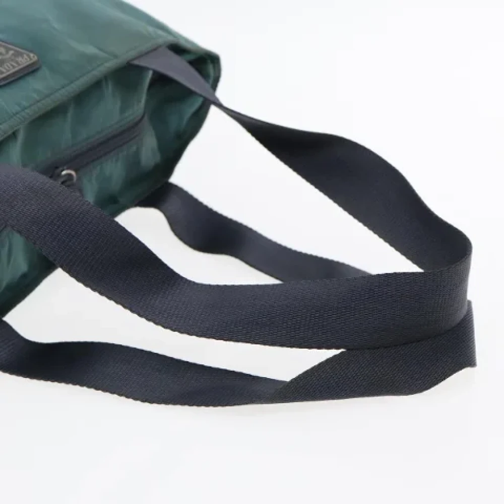 Prada Vintage Pre-owned Nylon prada-bags Blue Dames