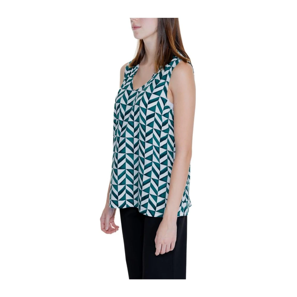 Street One Viscose Tank Top Collectie voor Vrouwen Green Dames