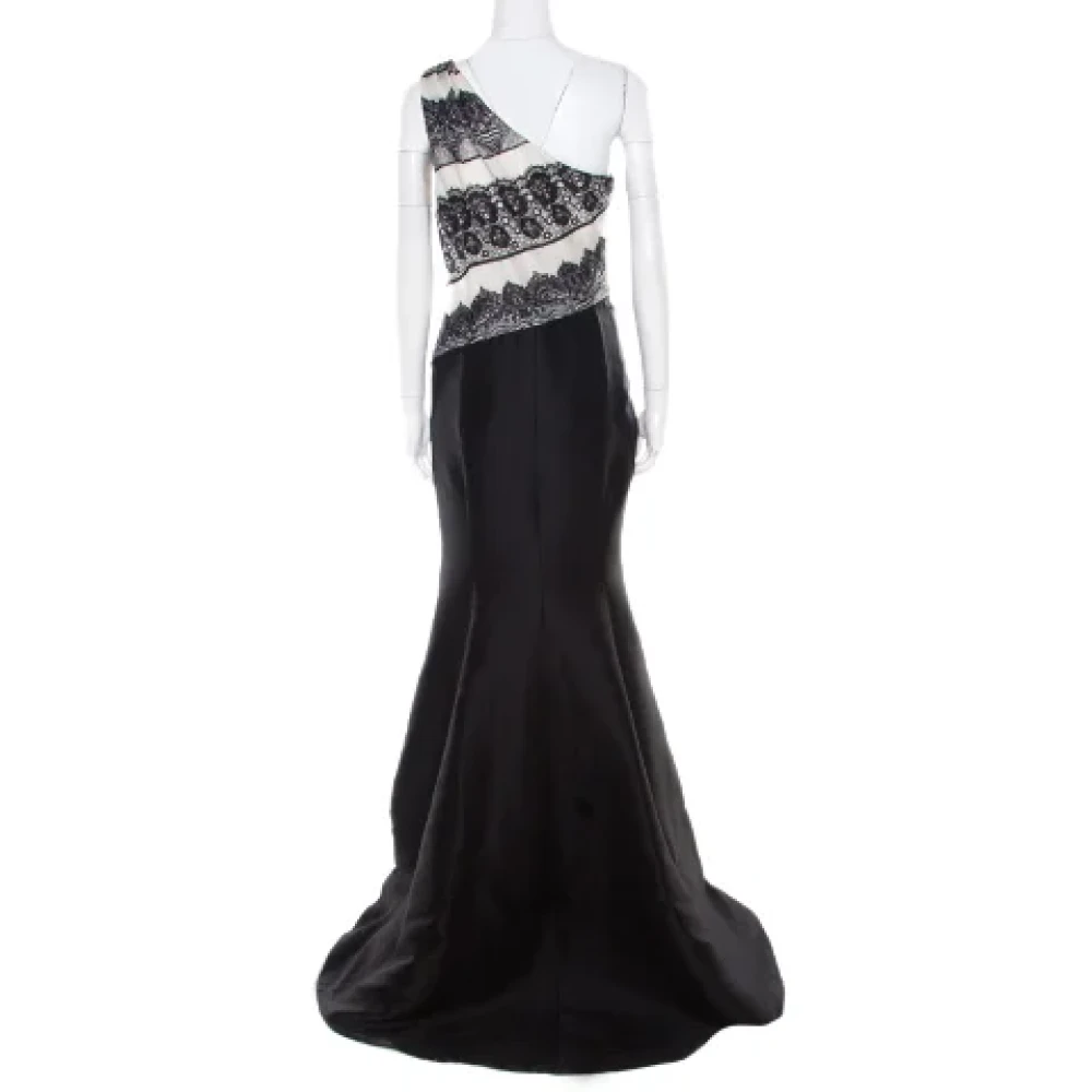Carolina Herrera Pre-owned Silk dresses Black Dames