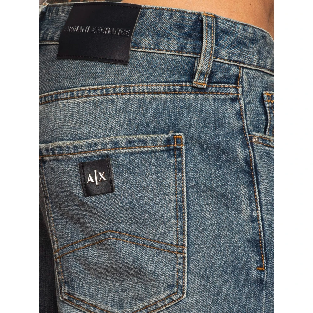 Armani Exchange Regular Skinny Fit Denim Jeans Blue Heren