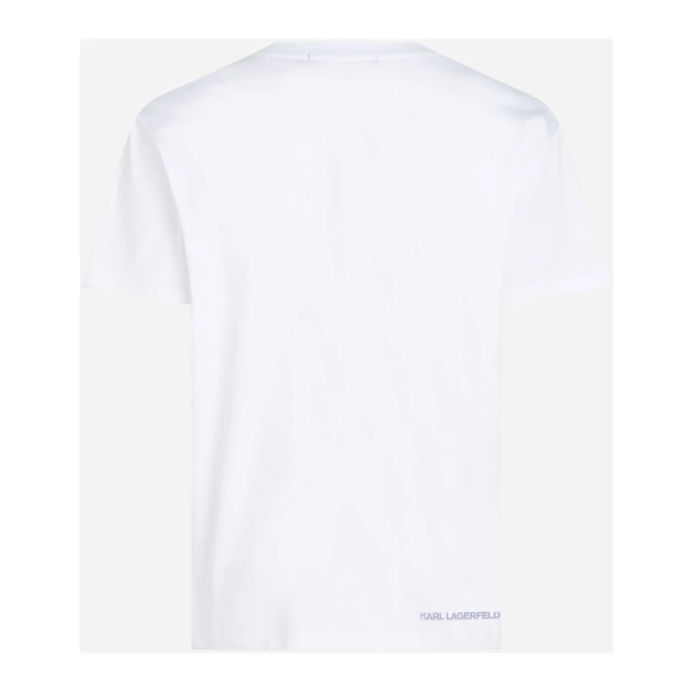 Karl Lagerfeld Baltisch T-shirt met tas ontwerp White Dames