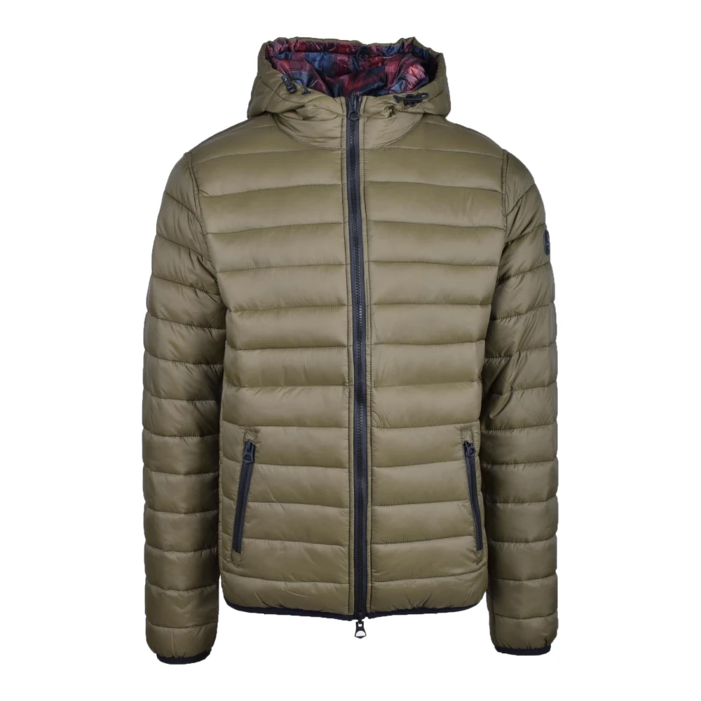 U.s. Polo Assn. Nylon Puffer Jas Green Heren
