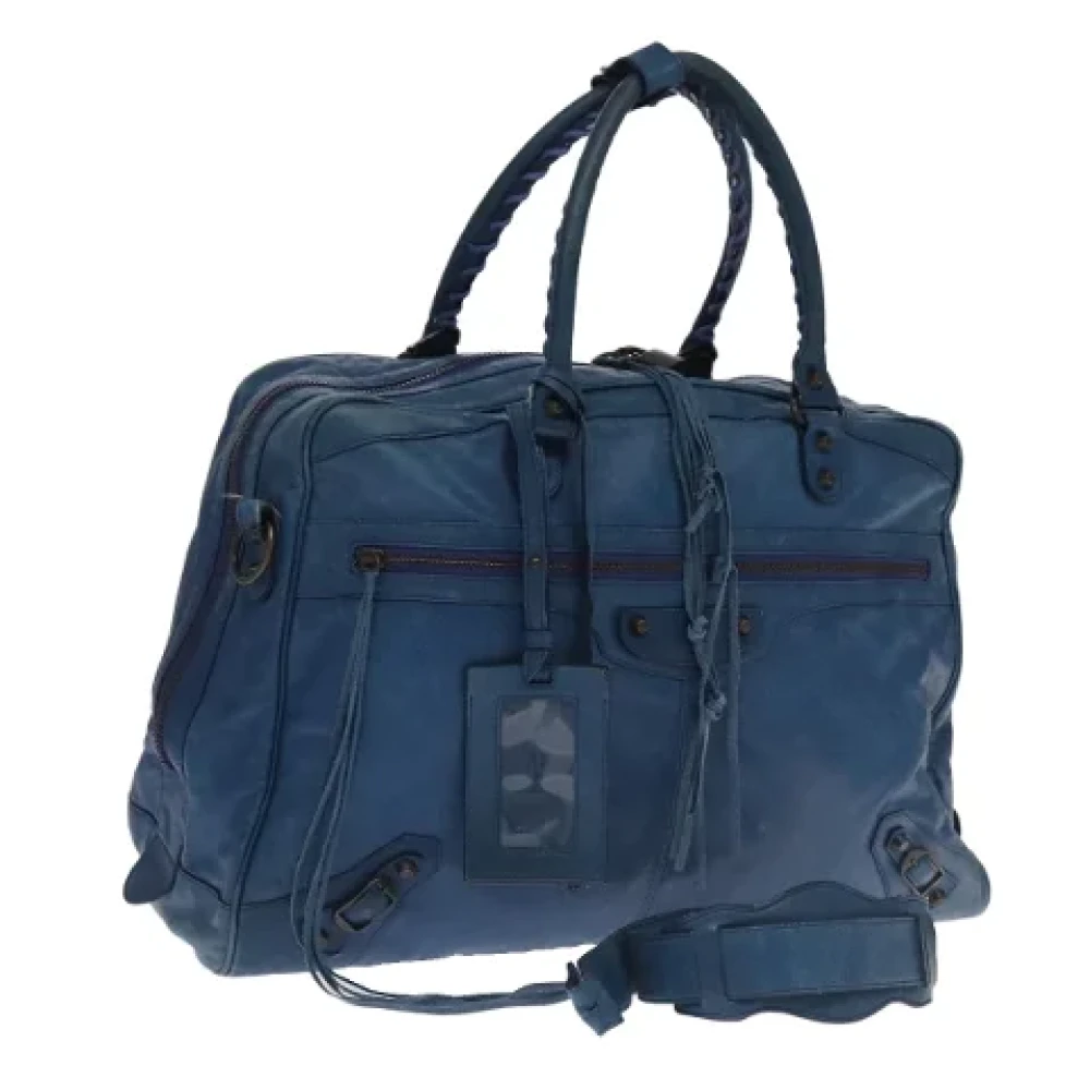 Balenciaga Vintage Pre-owned Leather handbags Blue Dames
