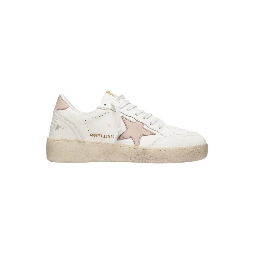 Golden Goose Donna Bianco Sneakers In Pelle Bianca Design Elegante