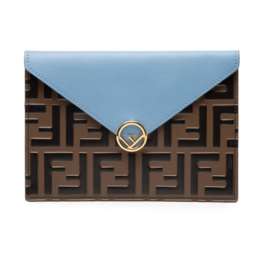 Fendi Vintage Women's Brown Pre-Owned Envelope Clutch