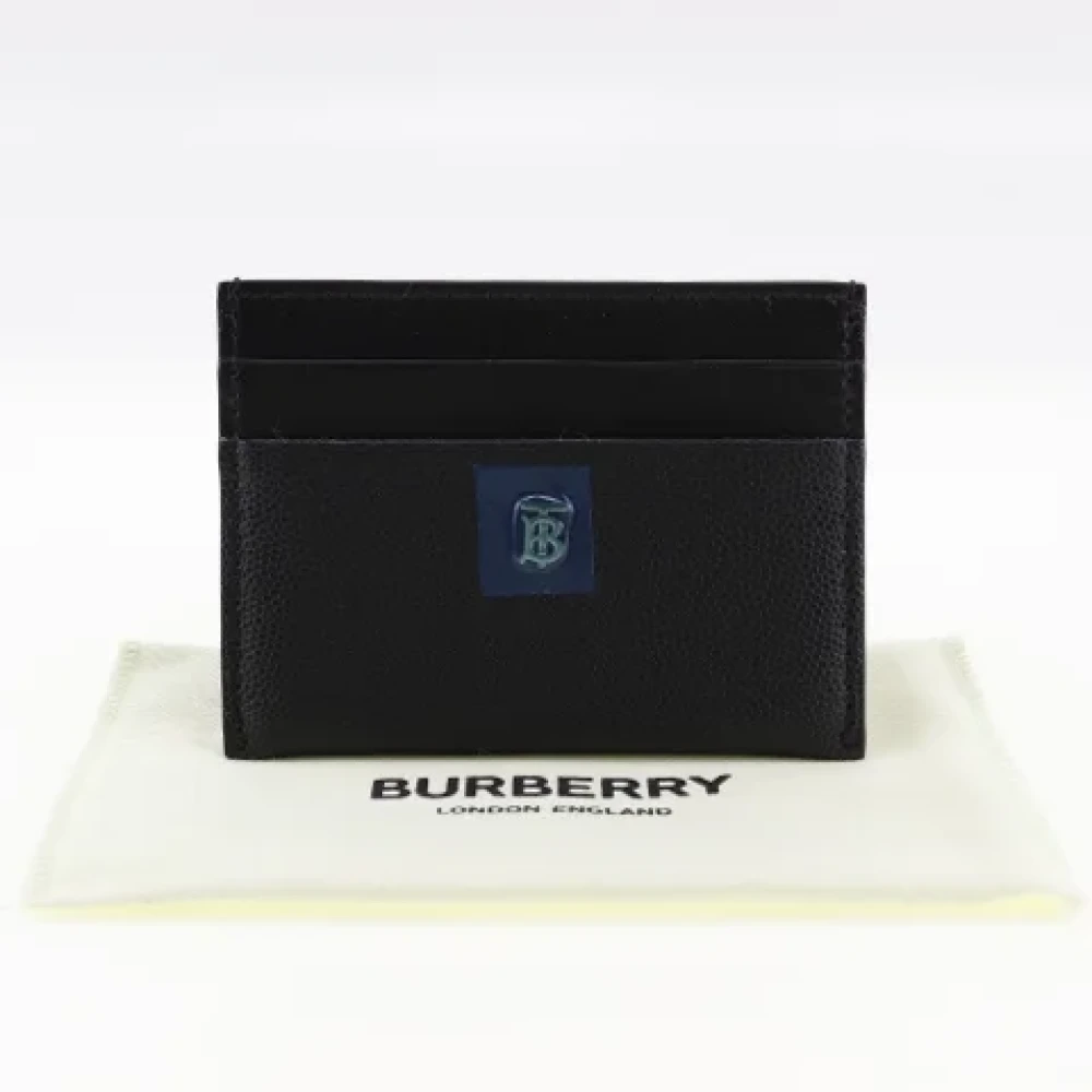 Burberry Vintage Pre-owned Leather wallets Black Dames