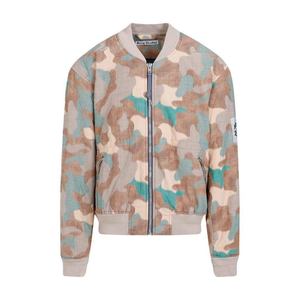 Acne Studios Multicolor Camouflage Bomberjack Multicolor Heren
