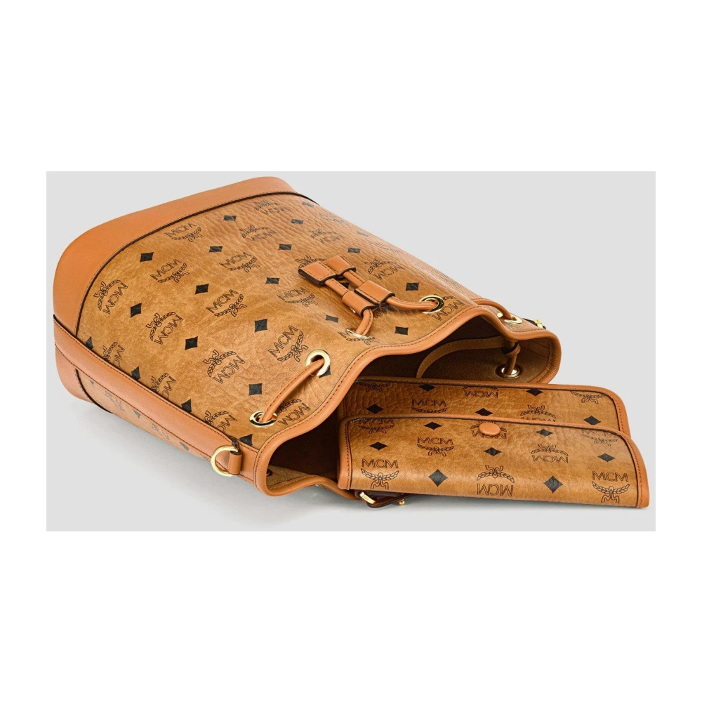 MCM Dessau trekkoordtas in Visetos Brown Dames