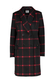 Cappotto di lana con motivi completamente sfilarati