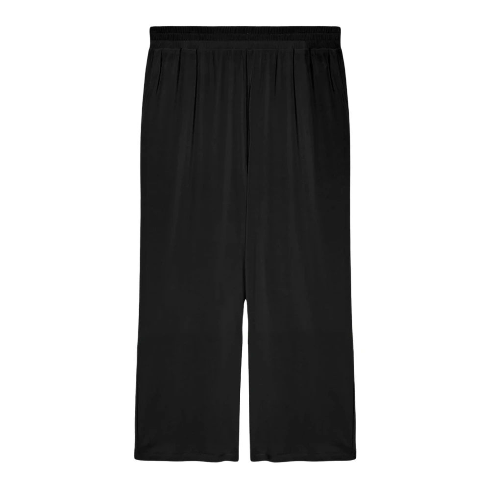 Fiorella Rubino Jersey Cropped Broek Black Dames