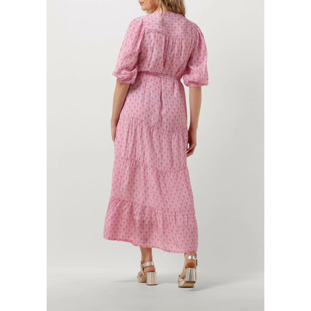 Moliin Yanis Roze Midi Jurk Multicolor Dames