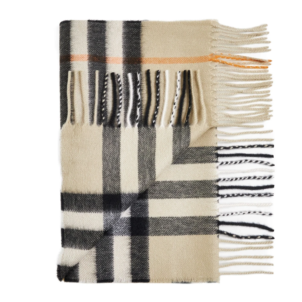Burberry Stijlvolle Sjaals Collectie Beige Heren