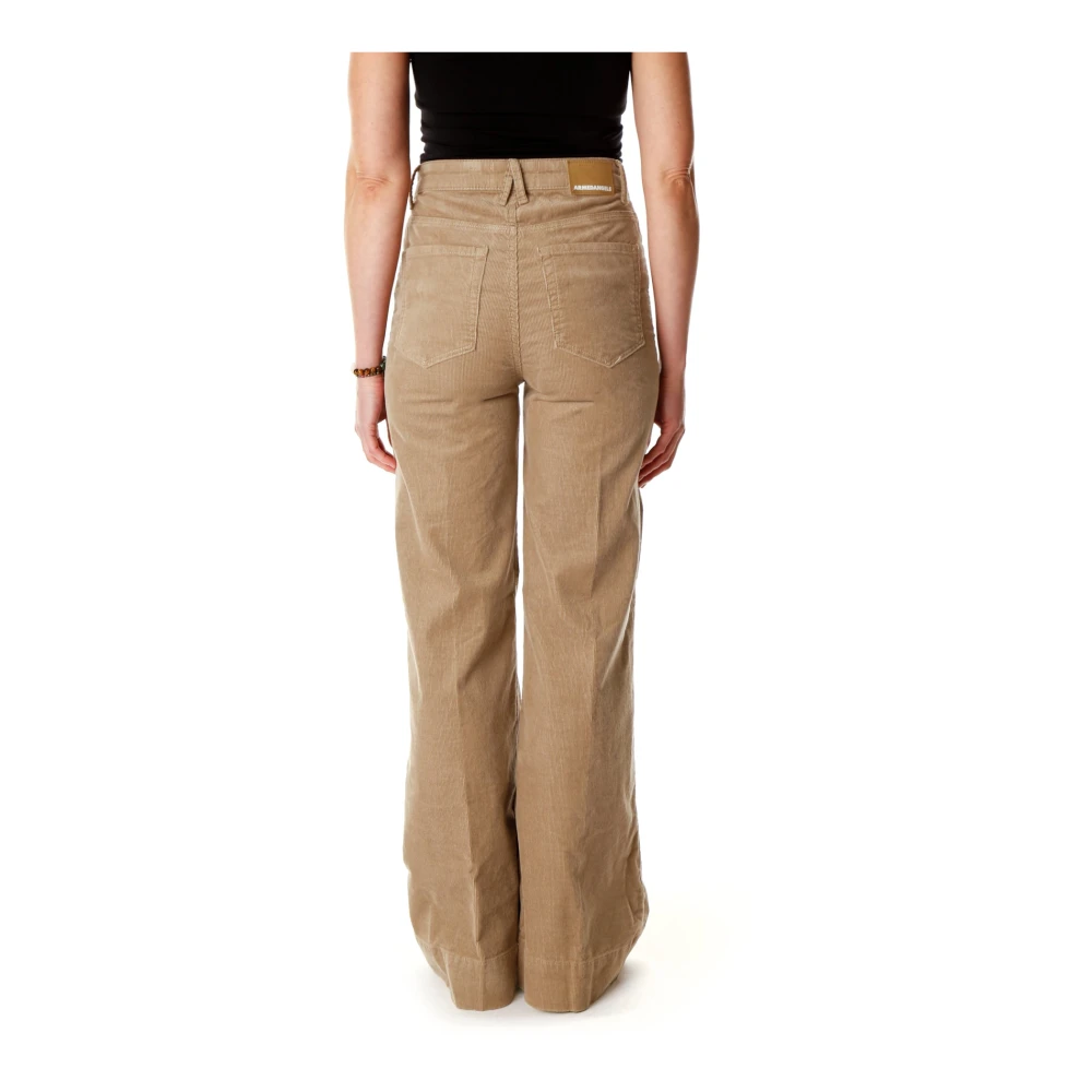 ARMEDANGELS Corduroy Wide Leg High Waist Pants Beige Dames