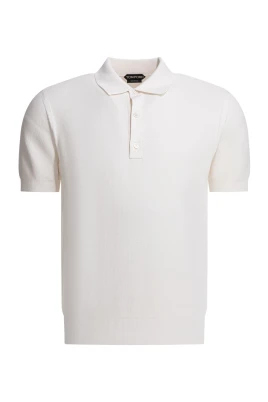 Silk Cotton Piquet Polo