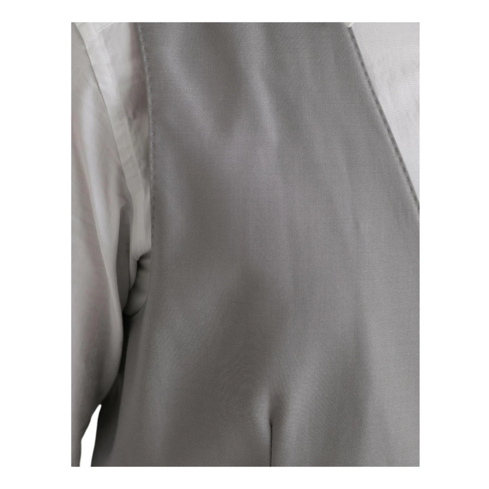 Dolce & Gabbana Grijze Wol Formele Vest Gray Heren